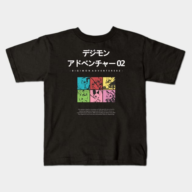 Digimon Adventure 02 Kids T-Shirt by Artmateur Official